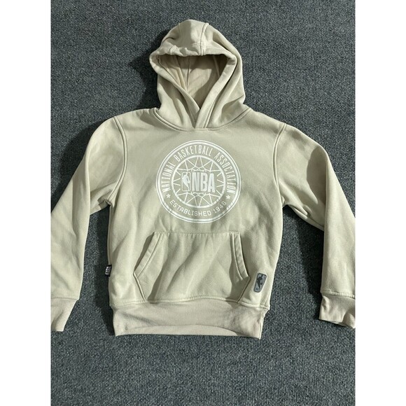 NBA Other - NBA Boys Youth Gray Pullover Hoodie Size Small (7-8) Fleece Front Pocket